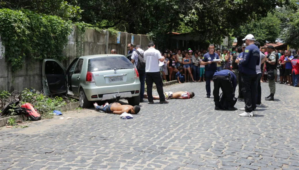 Local onde os criminosos foram mortos