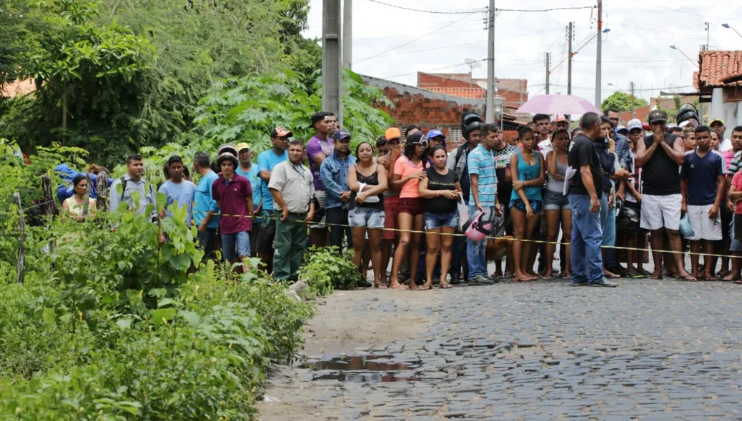 Rua que aconteceu o crime