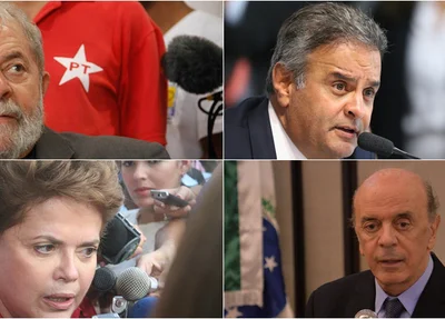 Lula, Dilma, Aécio, Serra