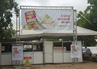 Estande da Sefaz