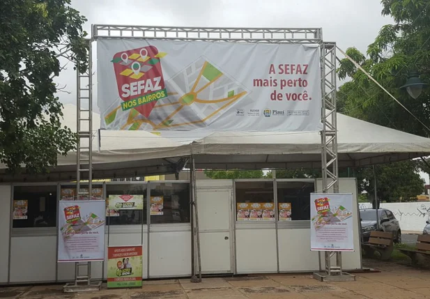 Estande da Sefaz