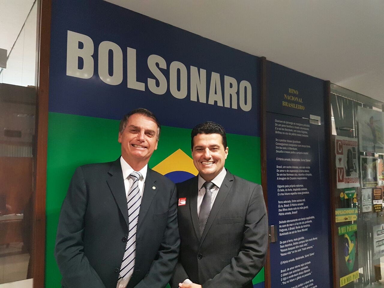 Gustavo Henrique e Jair Bolsonaro