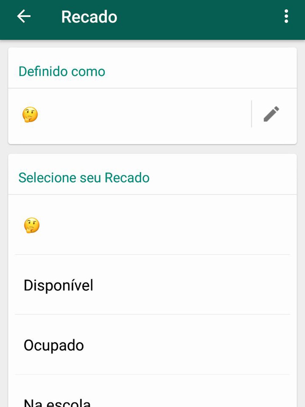 Status do WhatsApp