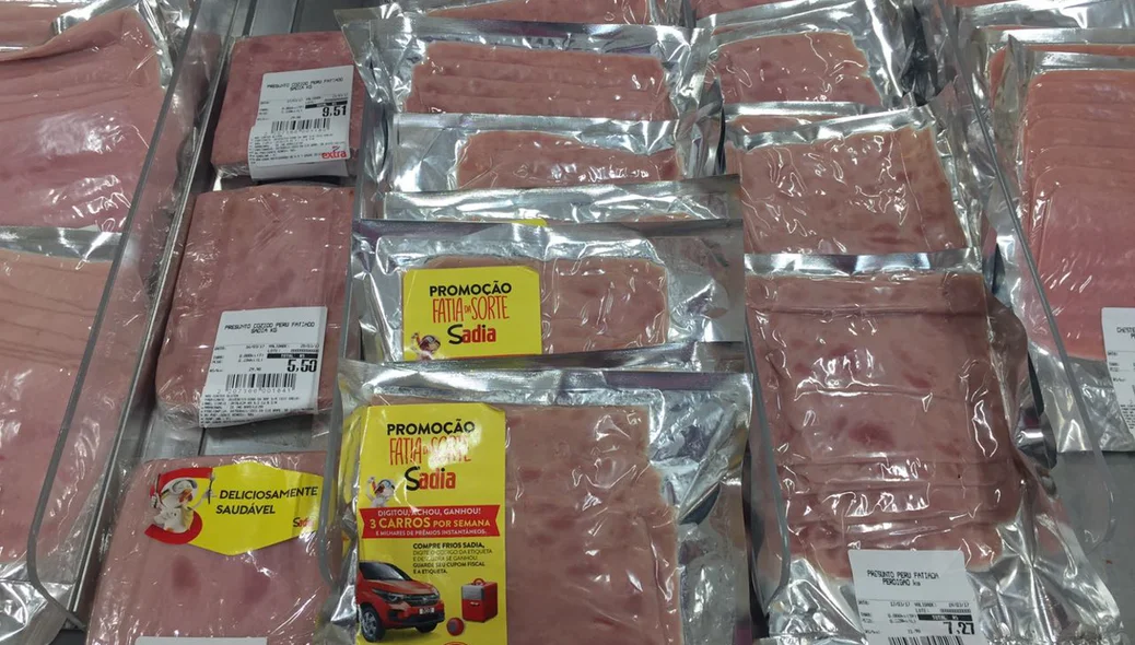 Presunto da Sadia no Extra Supermercado