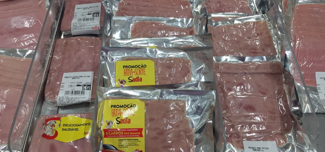 Presunto da Sadia no Extra Supermercado