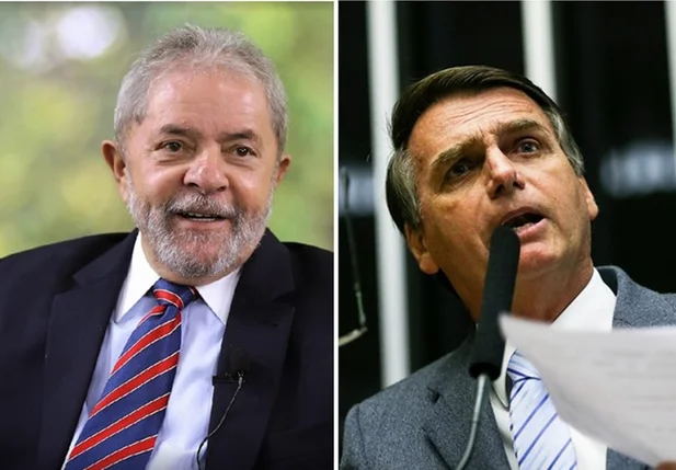 O ex-presidente Lula e o deputado Jair Bolsonaro