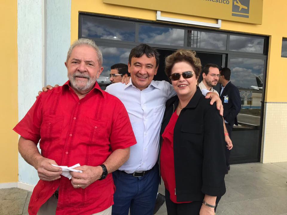 Wellington Duas acompanha Lula e Dilma durante inauguração extraoficial de obra