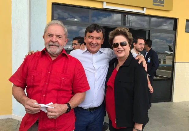 Wellington Duas acompanha Lula e Dilma durante inauguração extraoficial de obra