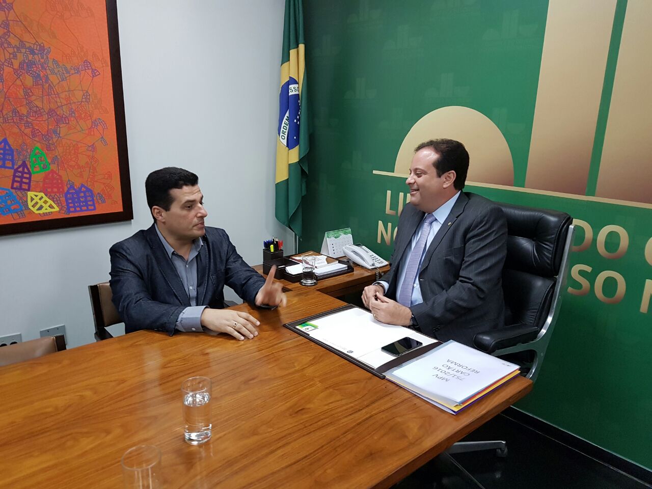 Gustavo Henrique visita deputado federal André Moura em Brasília