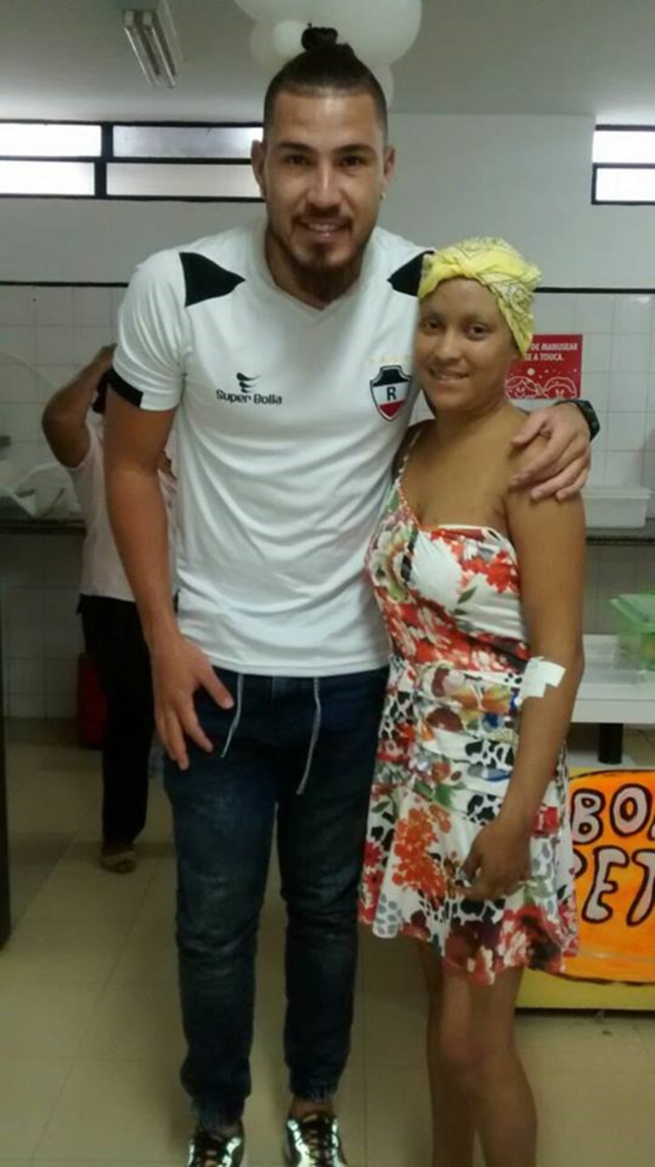 Jogador do River e Cecilia