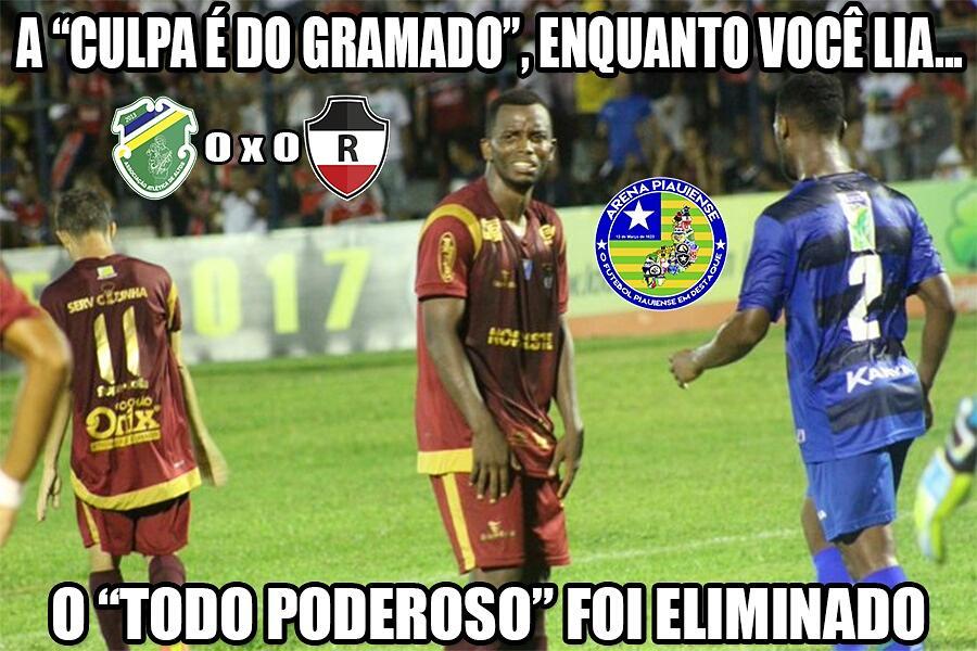Os memes foram a diversão da torcida altoense, após o final da partida.