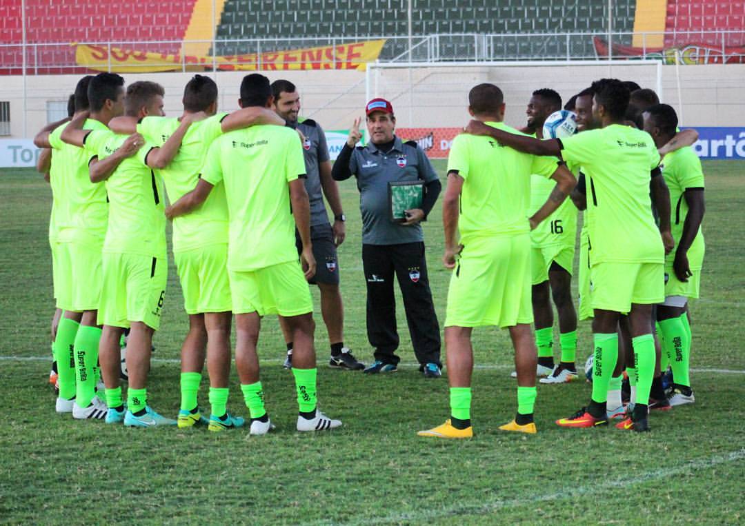 Último treino do River antes da partida contra a equipe do Juazeirense