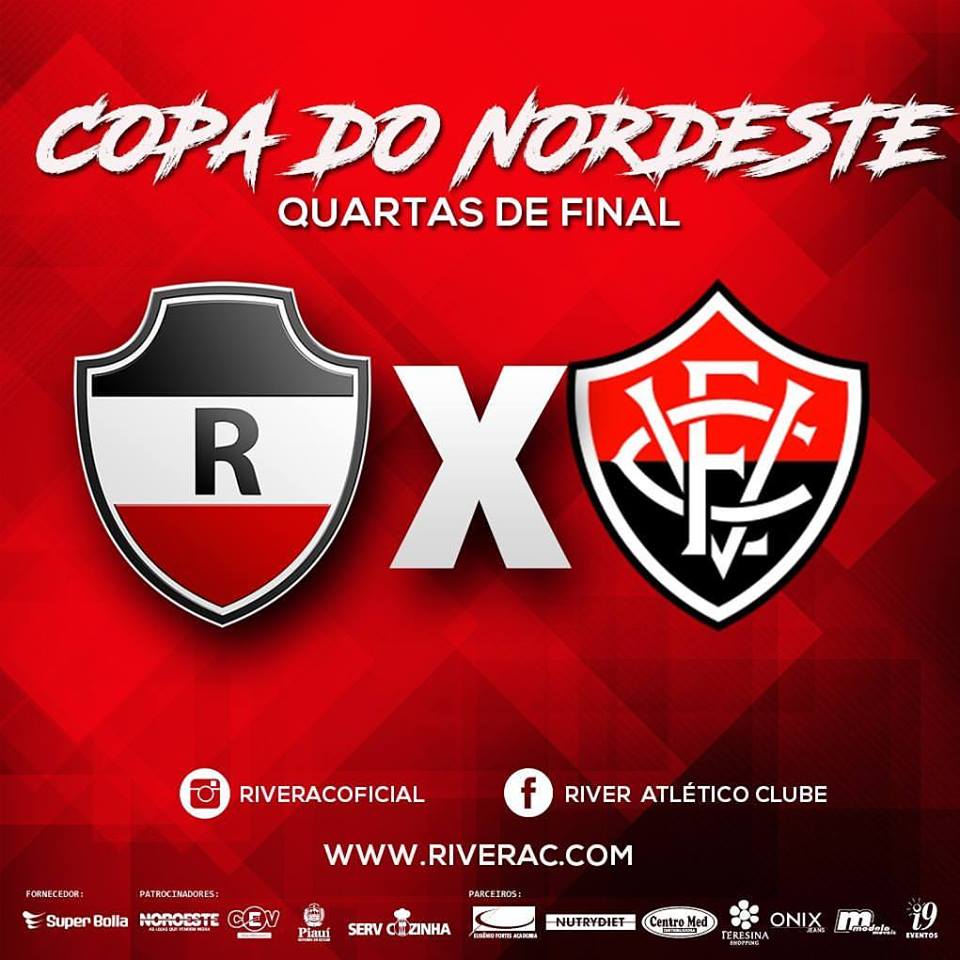 River enfrentará Vitória da Bahia pela copa do Nordeste