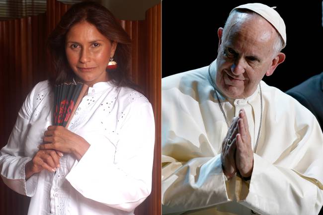 Fafá de Belém e Papa Francisco