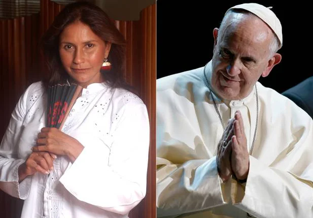 Fafá de Belém e Papa Francisco
