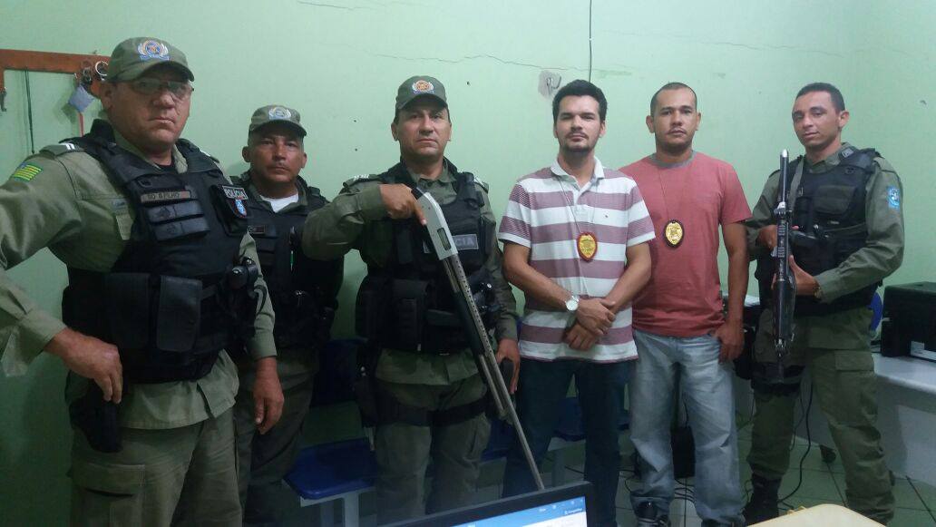 Equipe que efetuou a prisão