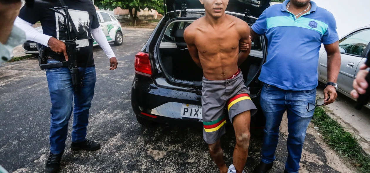 Bandido levou um tiro na perna
