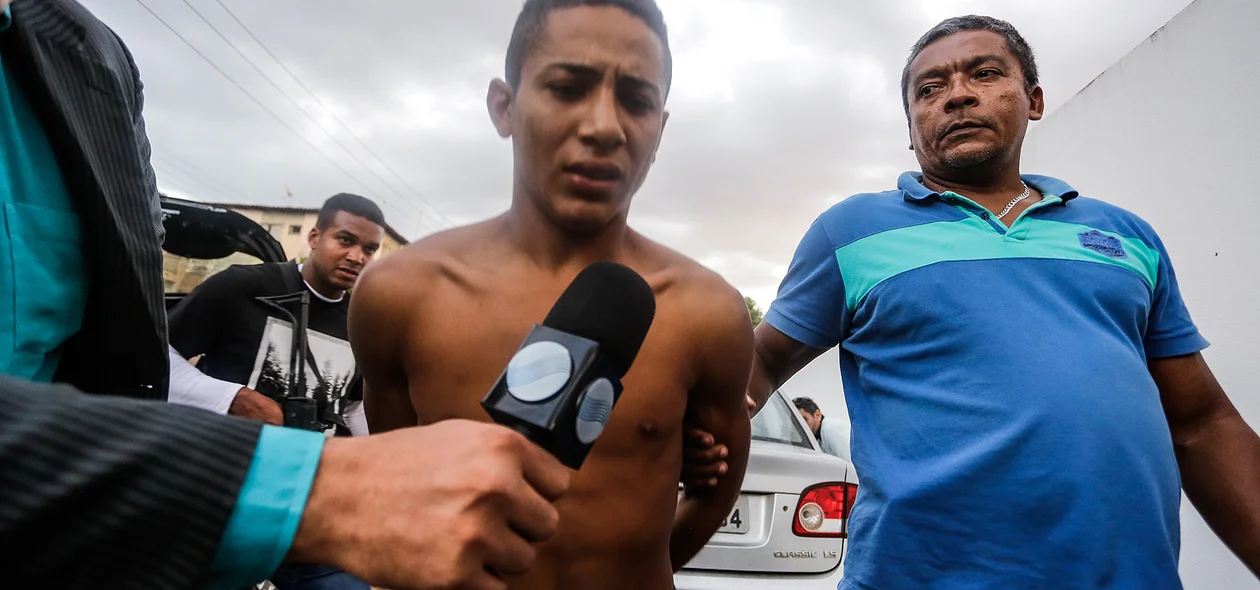 Sanatiel foi levado para a Delegacia de Homicídos na zona sul de Teresina