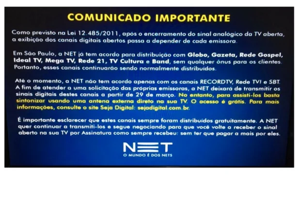 Comunicado NET