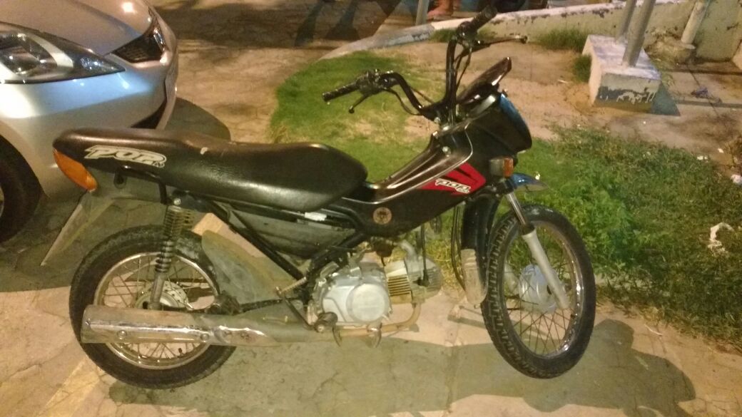 Moto recuperada pela polícia