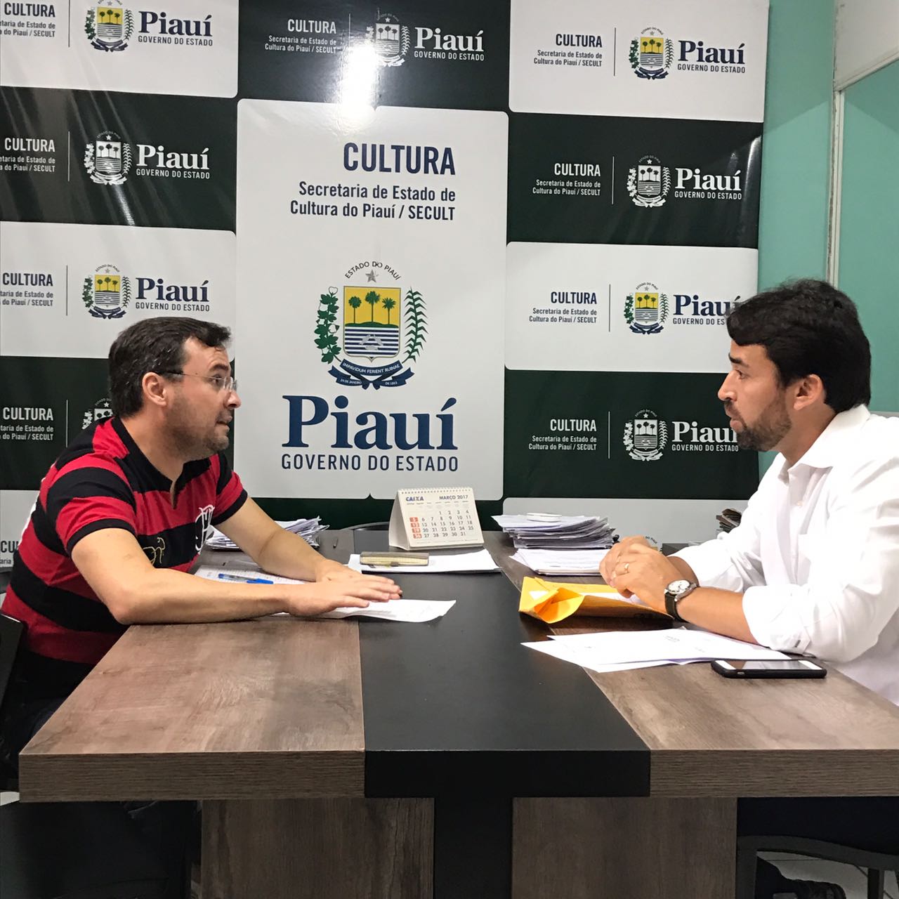 Reunião entre Marden Meneses e Fábio Novo