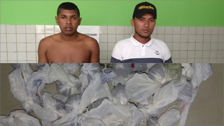 Os suspeitos foram encaminhados para a Central de Flagrantes