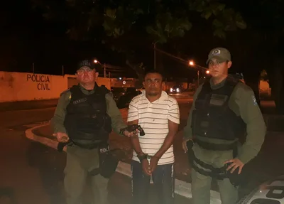 Suspeito preso acusado de arrombamentos