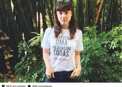 Alice Wegmann sai em defesa da figurinista da TV Globo