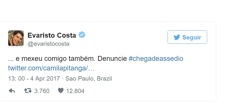 Apresentador Evaristo Costa