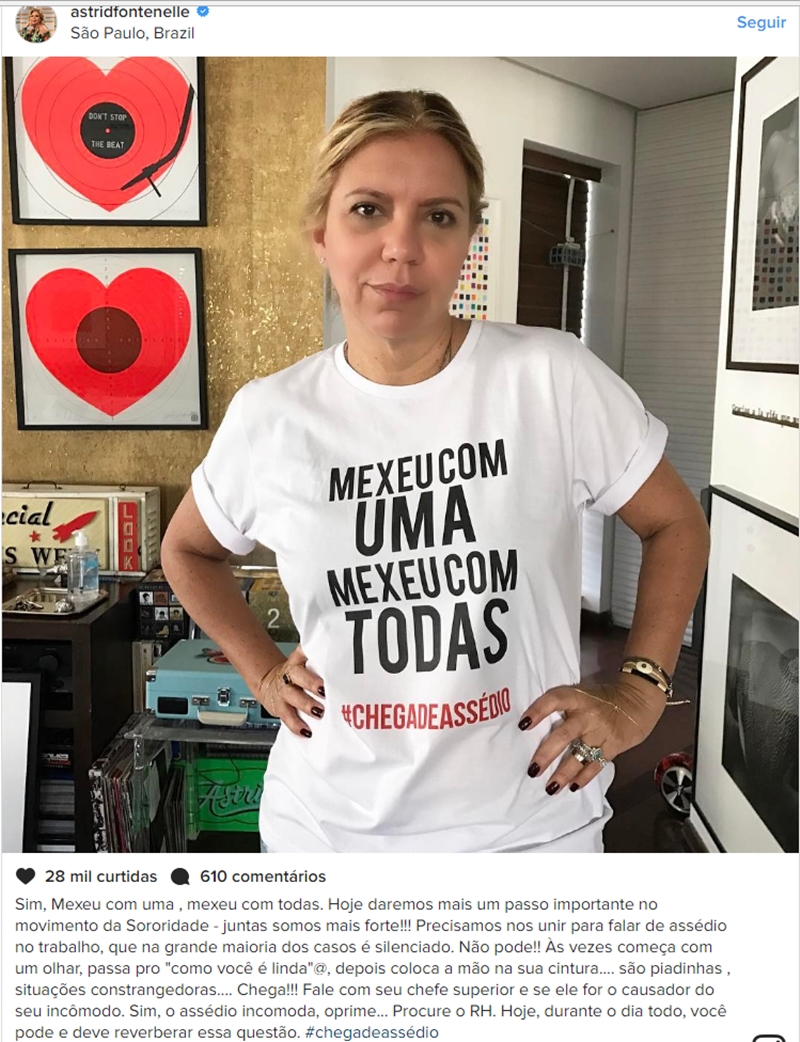 Apresentadora Astrid Fontenele