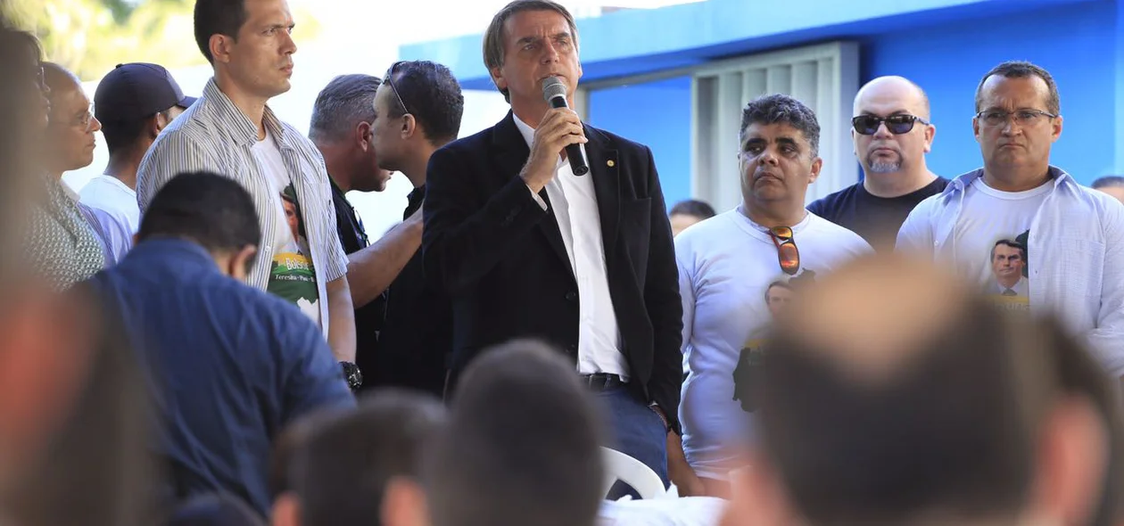 Bolsonaro durante seu pronunciamento