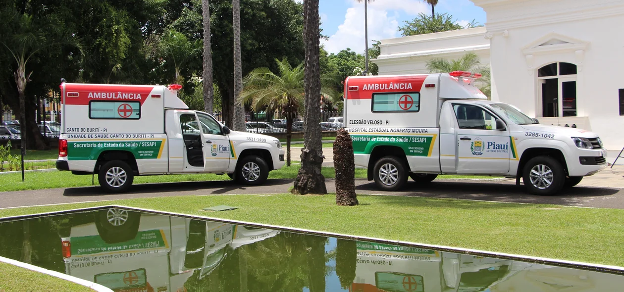 Ambulâncias são entregues a hospitais do Piauí