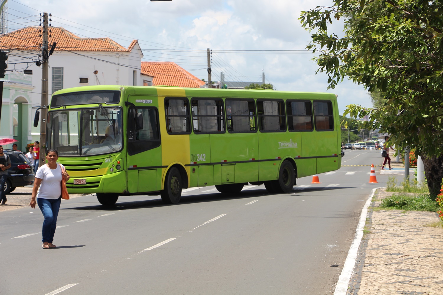 Ônibus envolvido no acidente 