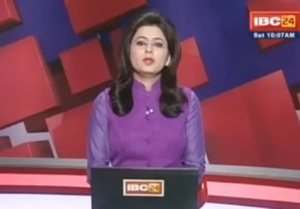 A jornalista Supreet Kaur, após noticiar a morte do marido.