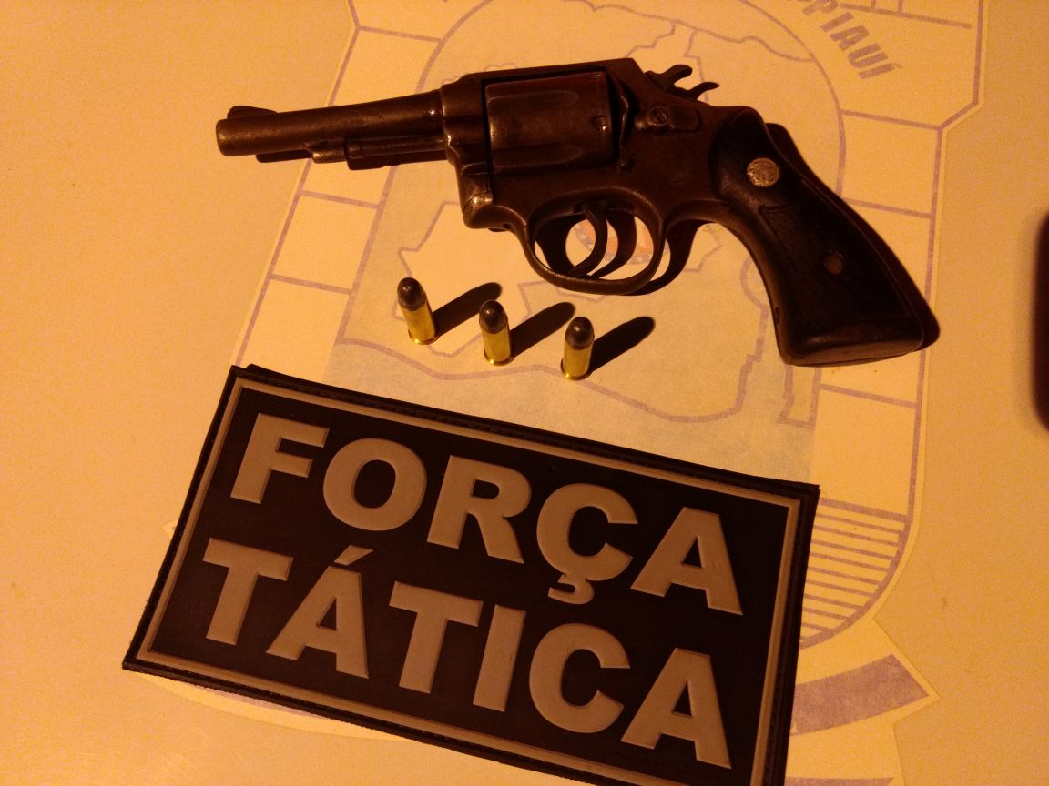 Arma apreendida pela Força Tática de Paulistana