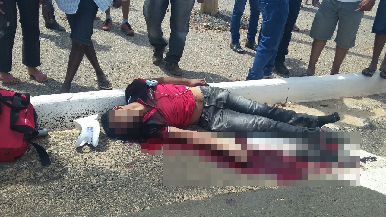 Homem teve morte no local