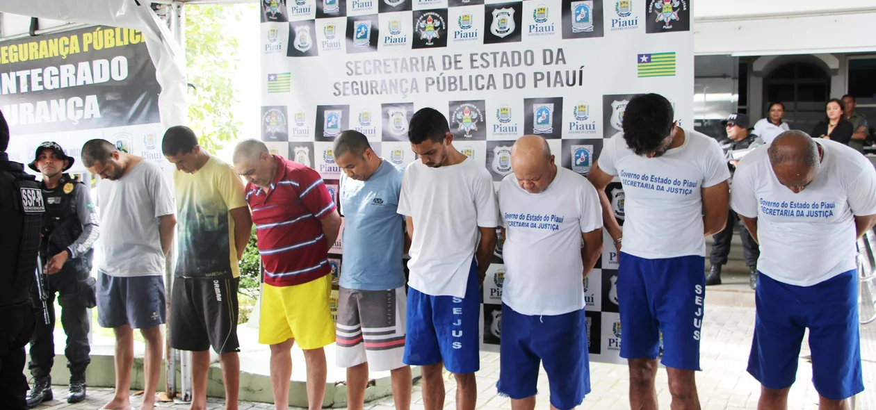 Apresentação dos presos da Operação Tríade