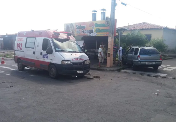 Uma equipe do Strans foi acionado