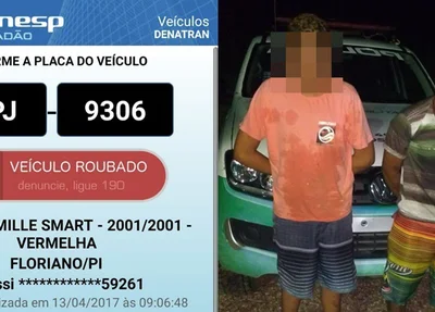 Suspeitos de roubar veículos presos em Jaicós