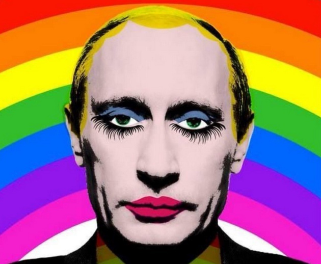 Vladmir Putin maquiado