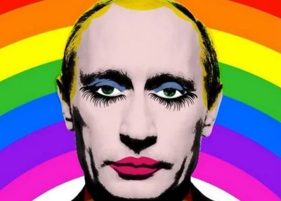 Vladmir Putin maquiado