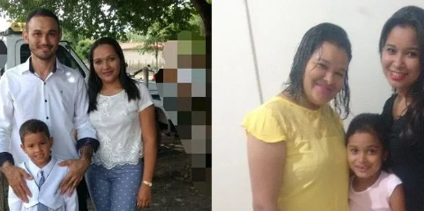 Família vítima do acidente 
