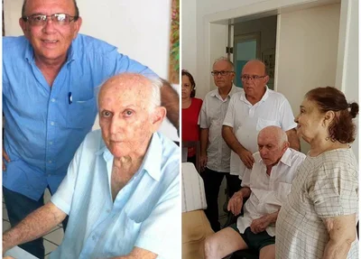 Edson Melo e o pai Hélio