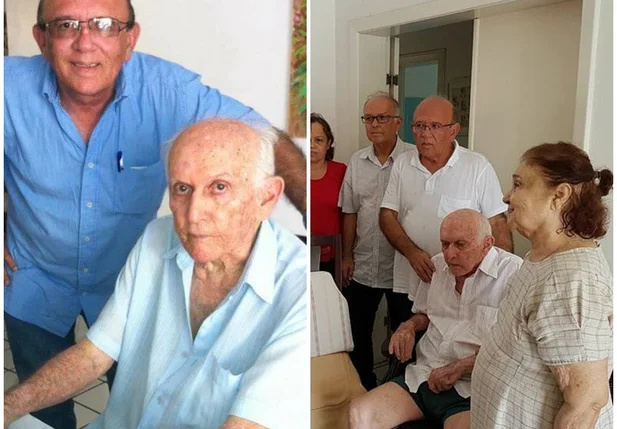 Edson Melo e o pai Hélio