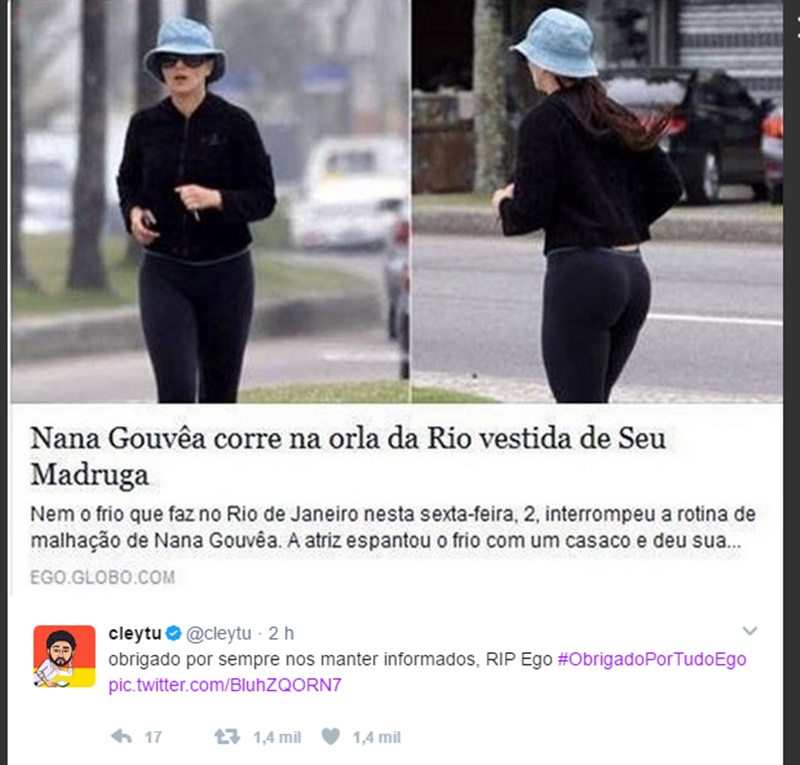 Internautas ironizam fim do site Ego