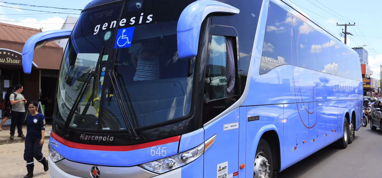 Ônibus da empresa Guanabara