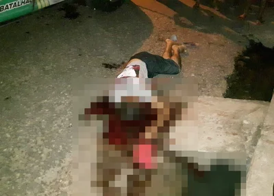 Vítima alvejada na cabeça
