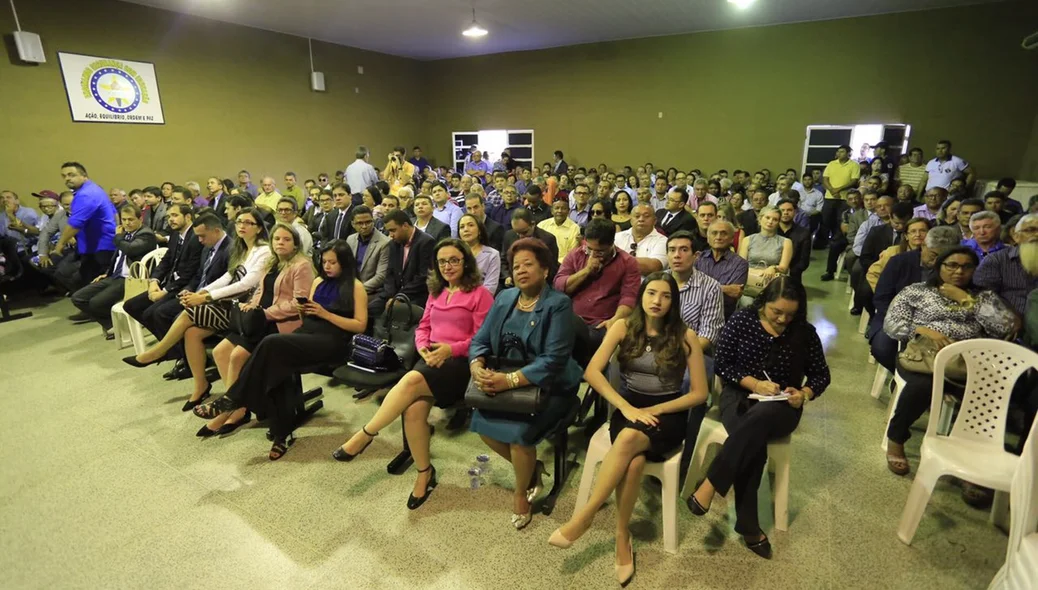 Grande público compareceu a solenidade no dia do policial civil