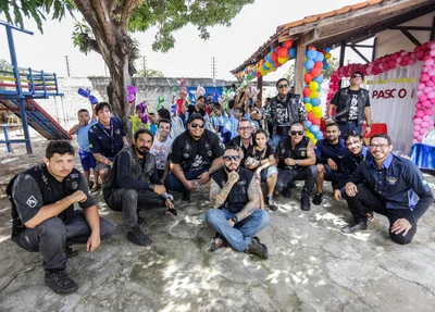 Motoclubes se unem e fazem ação social para crianças  