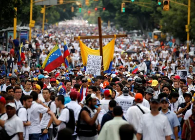 Protesto na Venezuela